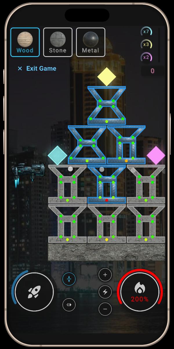 Flying Cannon vs Tower Game - Main Game - 01