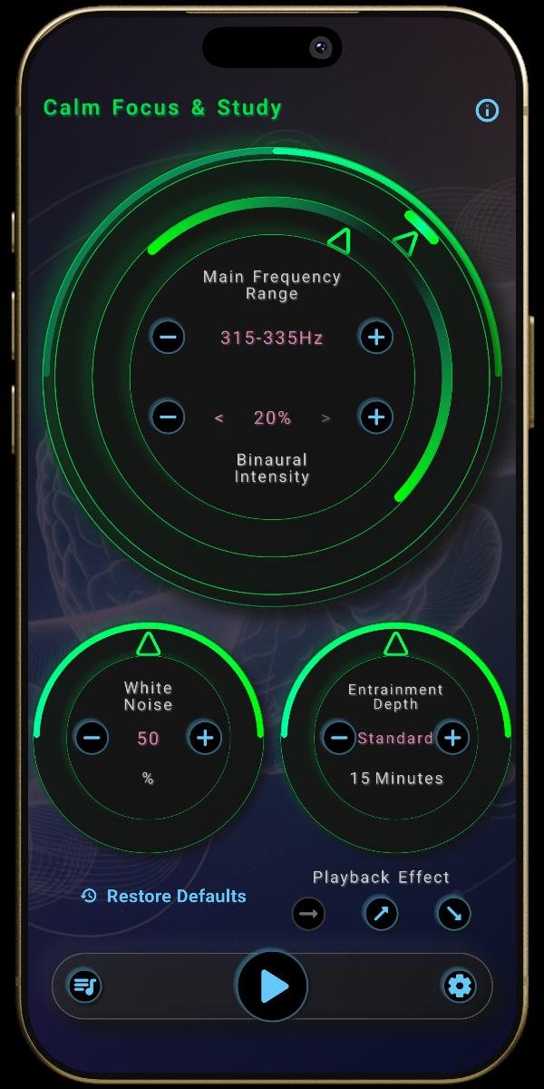 NeuroSounds App - Mental State - Low Beta - Calm Focus & Study